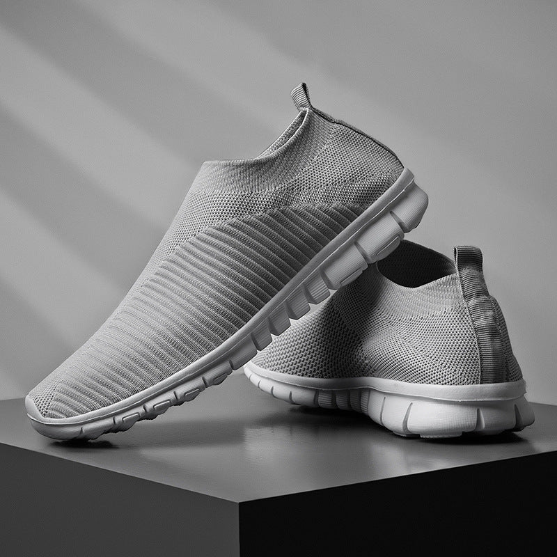 Chaussures de marche d'extérieur à enfiler unisexes (soutien de la voûte plantaire, anti-dérapant, correction de la posture, design à enfiler)