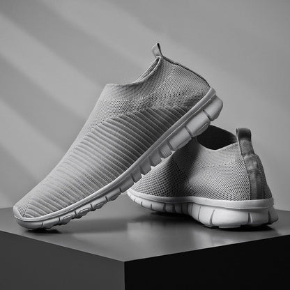 Chaussures de marche d'extérieur à enfiler unisexes (soutien de la voûte plantaire, anti-dérapant, correction de la posture, design à enfiler)