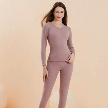 🔥Vente d'hiver chaude !🔥 Ensemble de sous-vêtements thermiques unisexe, ultra doux, col rond (NY01)