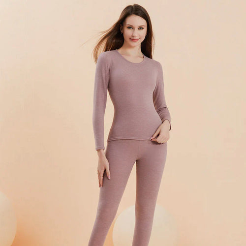 🔥Vente d'hiver chaude !🔥 Ensemble de sous-vêtements thermiques unisexe, ultra doux, col rond (NY01)