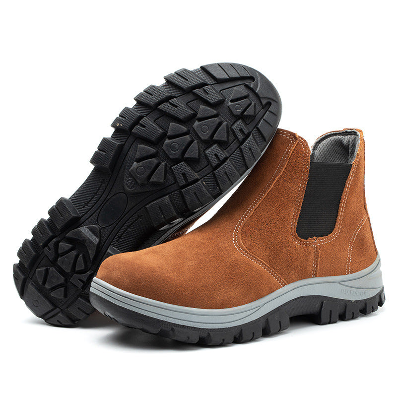 Chaussures De Marche D'extérieur À Enfiler Pour Hommes (Soutien De La Voûte Plantaire, Anti-Dérapant, Correction De La Posture, Conception Sans Lacets)-A4122