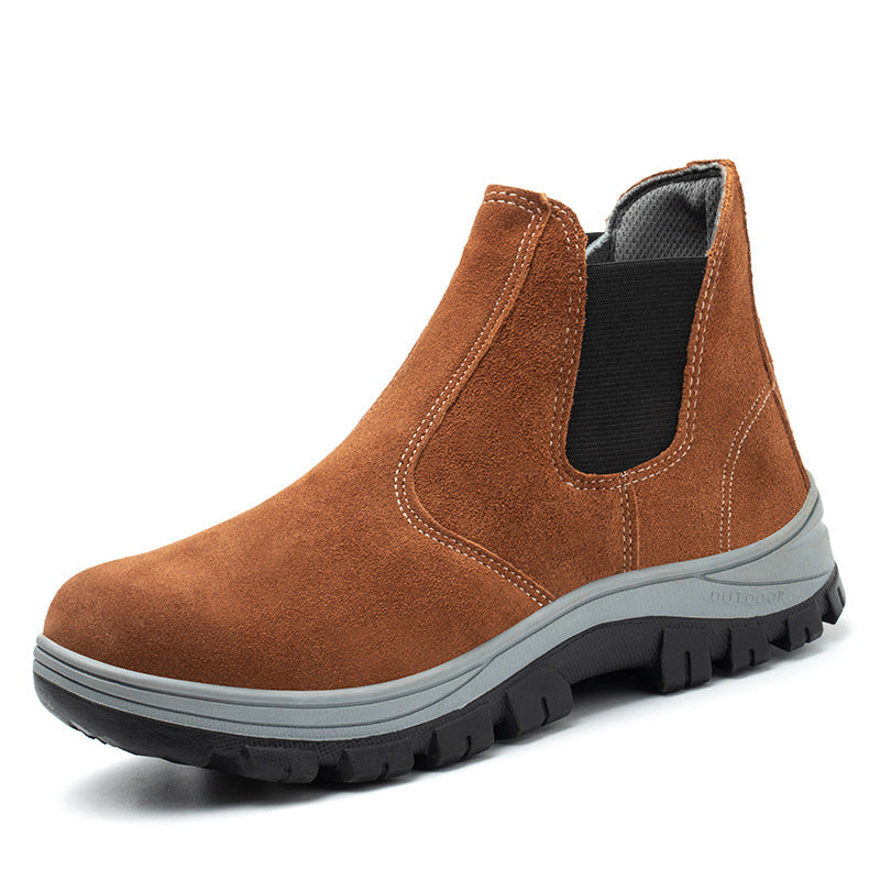 Chaussures De Marche D'extérieur À Enfiler Pour Hommes (Soutien De La Voûte Plantaire, Anti-Dérapant, Correction De La Posture, Conception Sans Lacets)-A4122