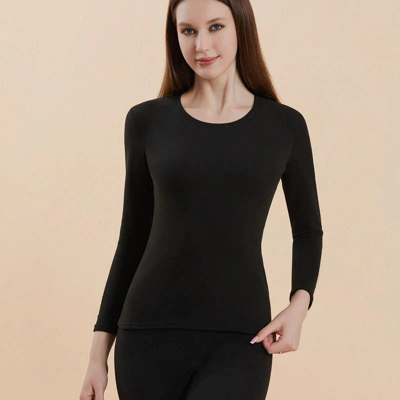 🔥Vente d'hiver chaude !🔥 Ensemble de sous-vêtements thermiques unisexe, ultra doux, col rond (NY01)