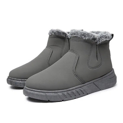 Bottes de neige chaudes courtes d'hiver de style simple pour hommes W095