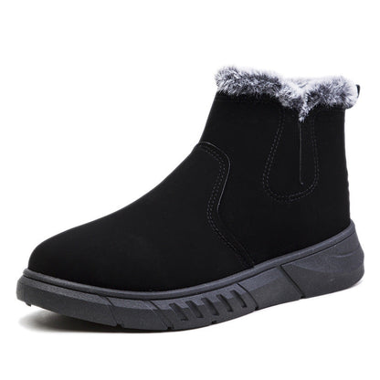 Bottes de neige chaudes courtes d'hiver de style simple pour hommes W095