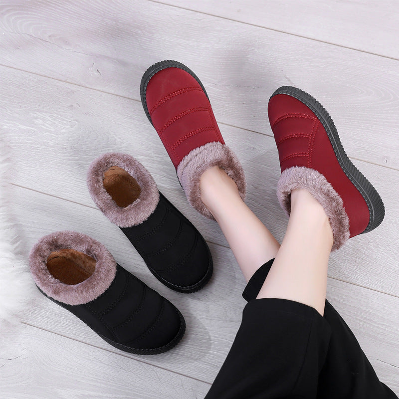 Bottes chaudes en polaire antidérapantes pour femmes