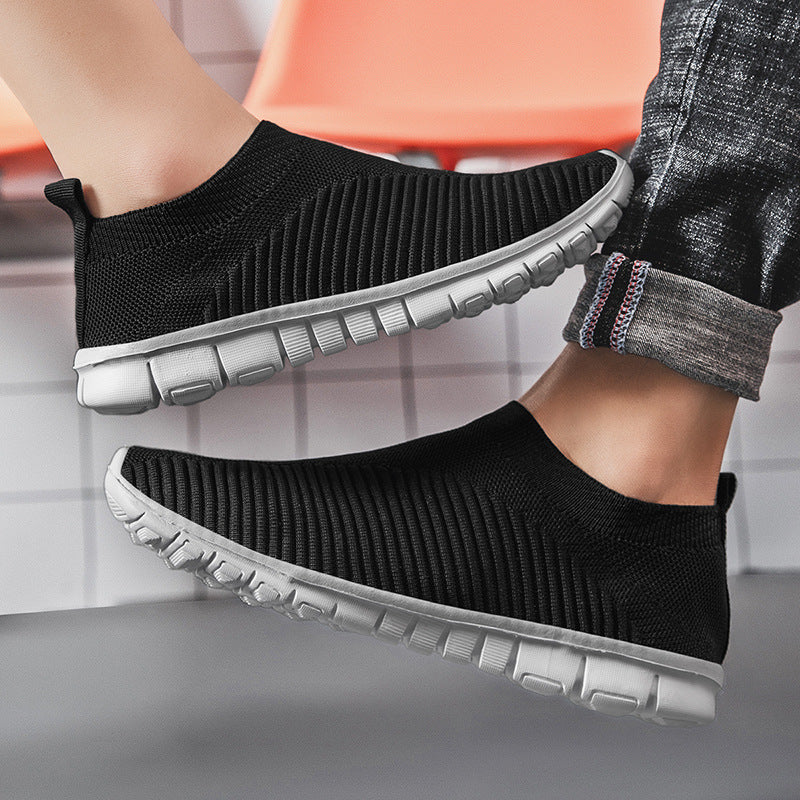 Chaussures de marche d'extérieur à enfiler unisexes (soutien de la voûte plantaire, anti-dérapant, correction de la posture, design à enfiler)
