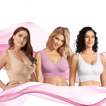 Soutien-gorge push-up sans couture avec boucle latérale croisée à l'avant - BH06