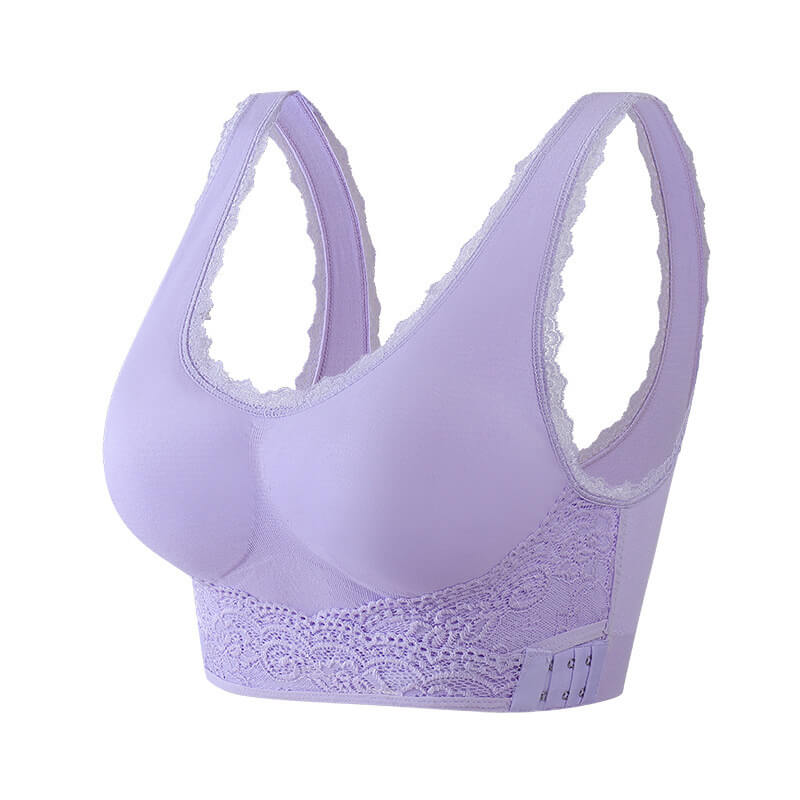 Soutien-gorge push-up sans couture avec boucle latérale croisée à l'avant - BH06