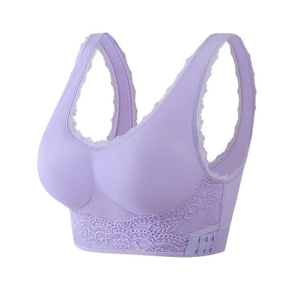 Soutien-gorge push-up sans couture avec boucle latérale croisée à l'avant - BH06
