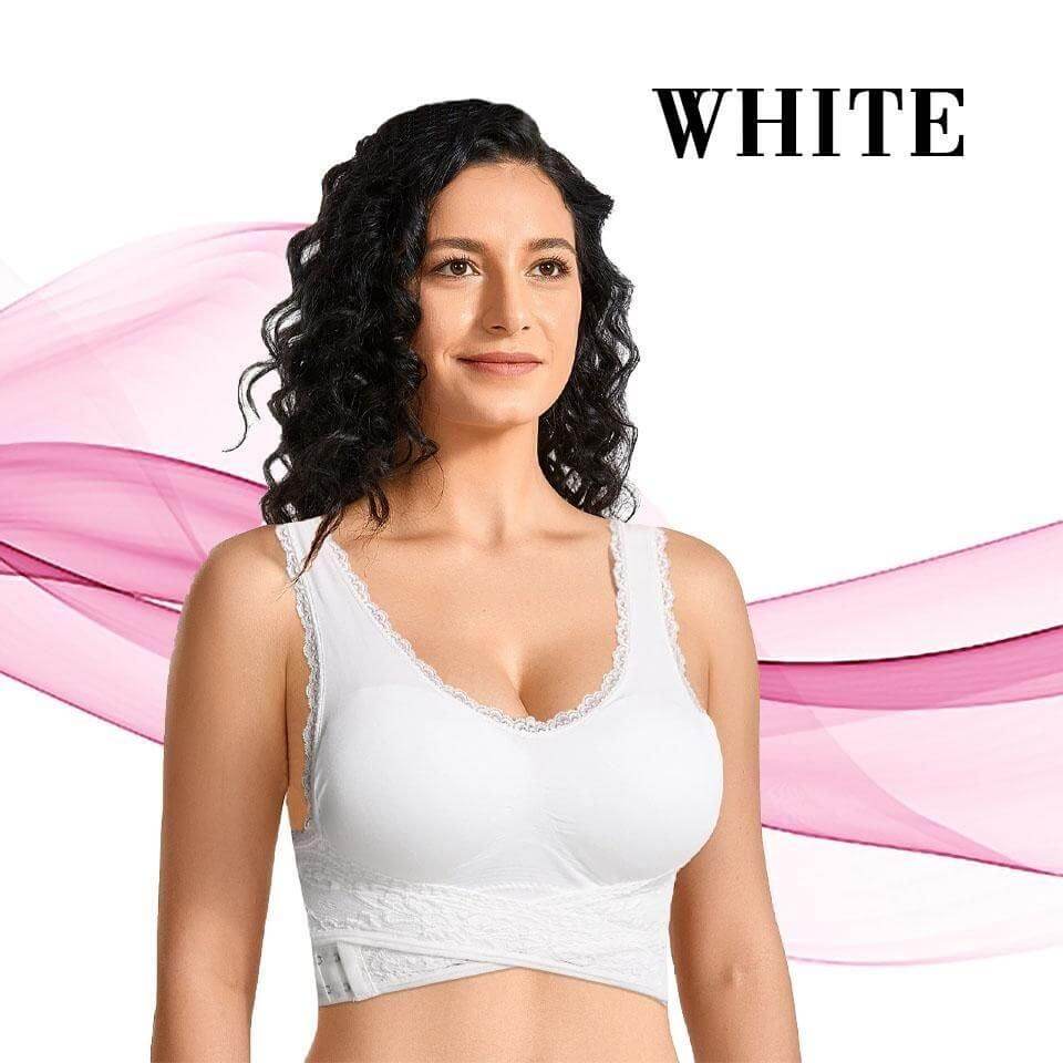 Soutien-gorge push-up sans couture avec boucle latérale croisée à l'avant - BH06