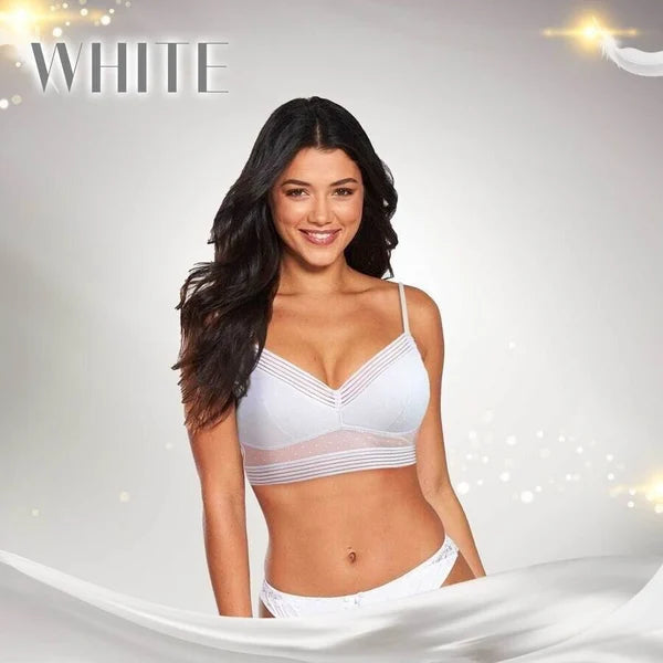 Soutien-gorge en dentelle sans fil avec dos bas et push-up - BH09