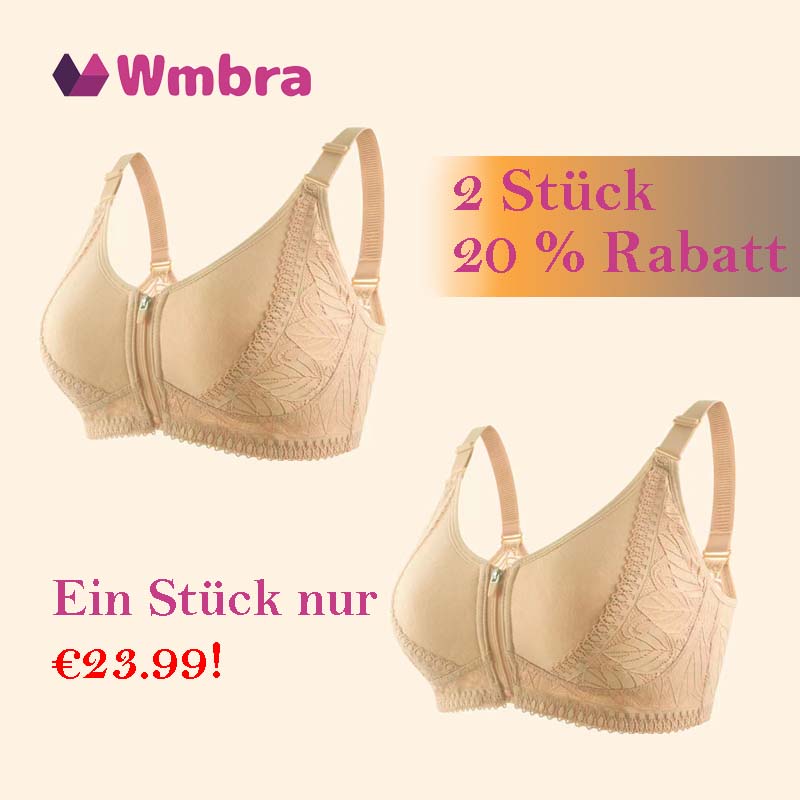 Dernier jour : 50% de réduction - Correction de posture & Soutien-gorge sans armatures à fermeture éclair intégrale et couverture complète - BH01.