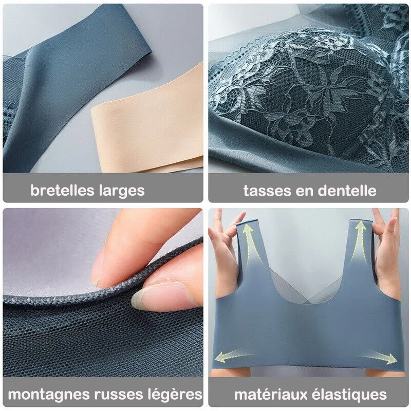 🔥Meilleure Vente 2024 Achetez-en un, Obtenez-en un Gratuit ! 🔥 Nouveau Soutien-Gorge de Hiver en Dentelle sans Armature et Respirant (BH34)