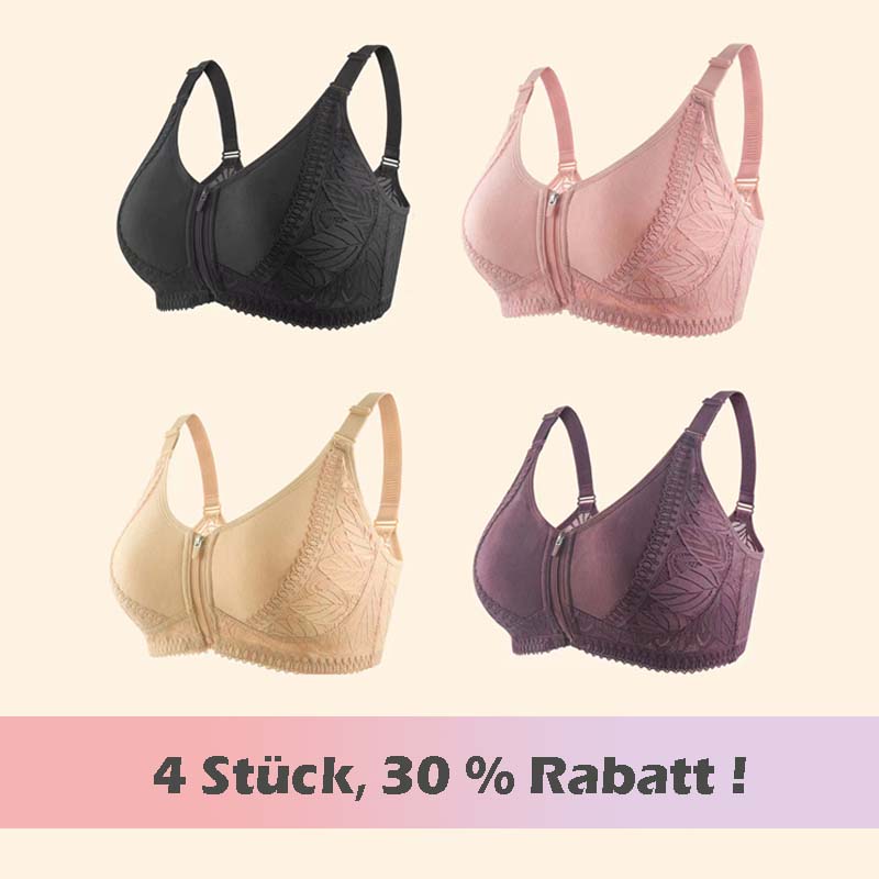 Dernier jour : 50% de réduction - Correction de posture & Soutien-gorge sans armatures à fermeture éclair intégrale et couverture complète - BH01.